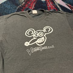 Vintage Y2K Daniel Johnston Vinal Edge Records Ratzoid Grey Shirt Men’s M Music