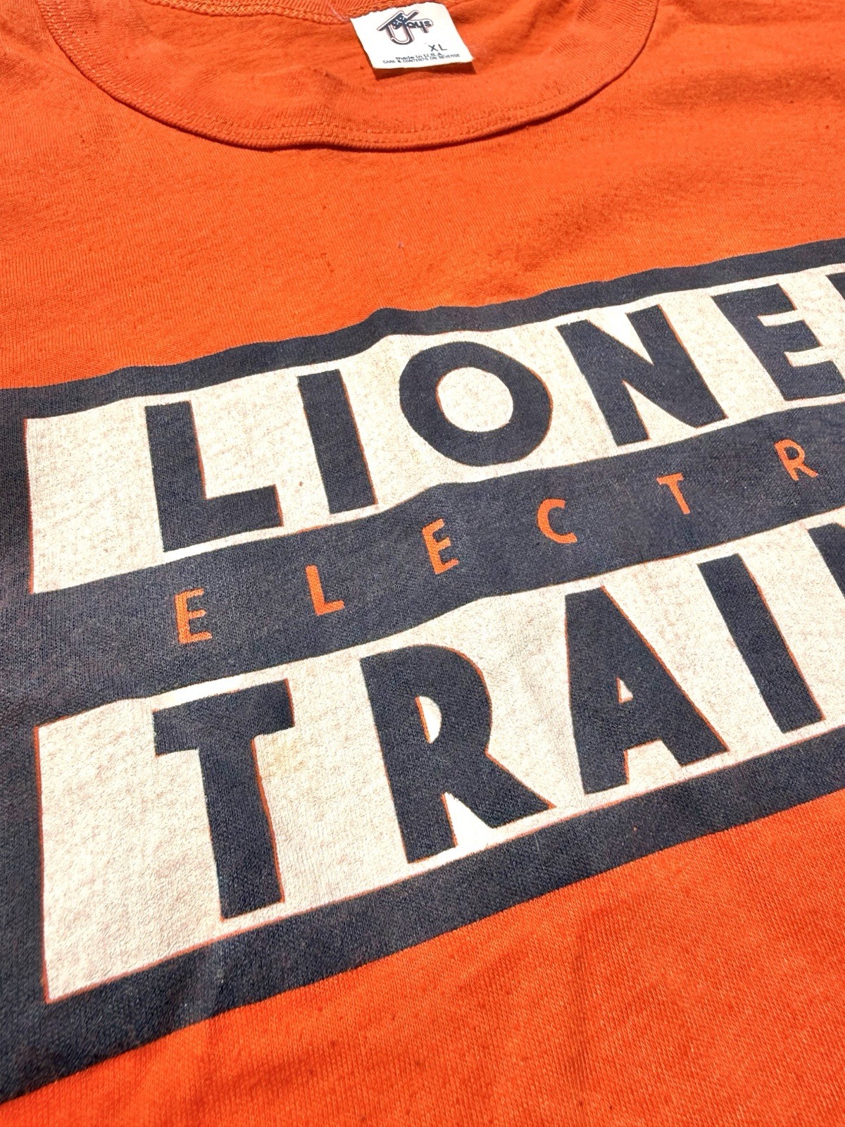 Vintage Lionel Electric Trains Retro 70s T Shirt Size M Medium Orange gallery
