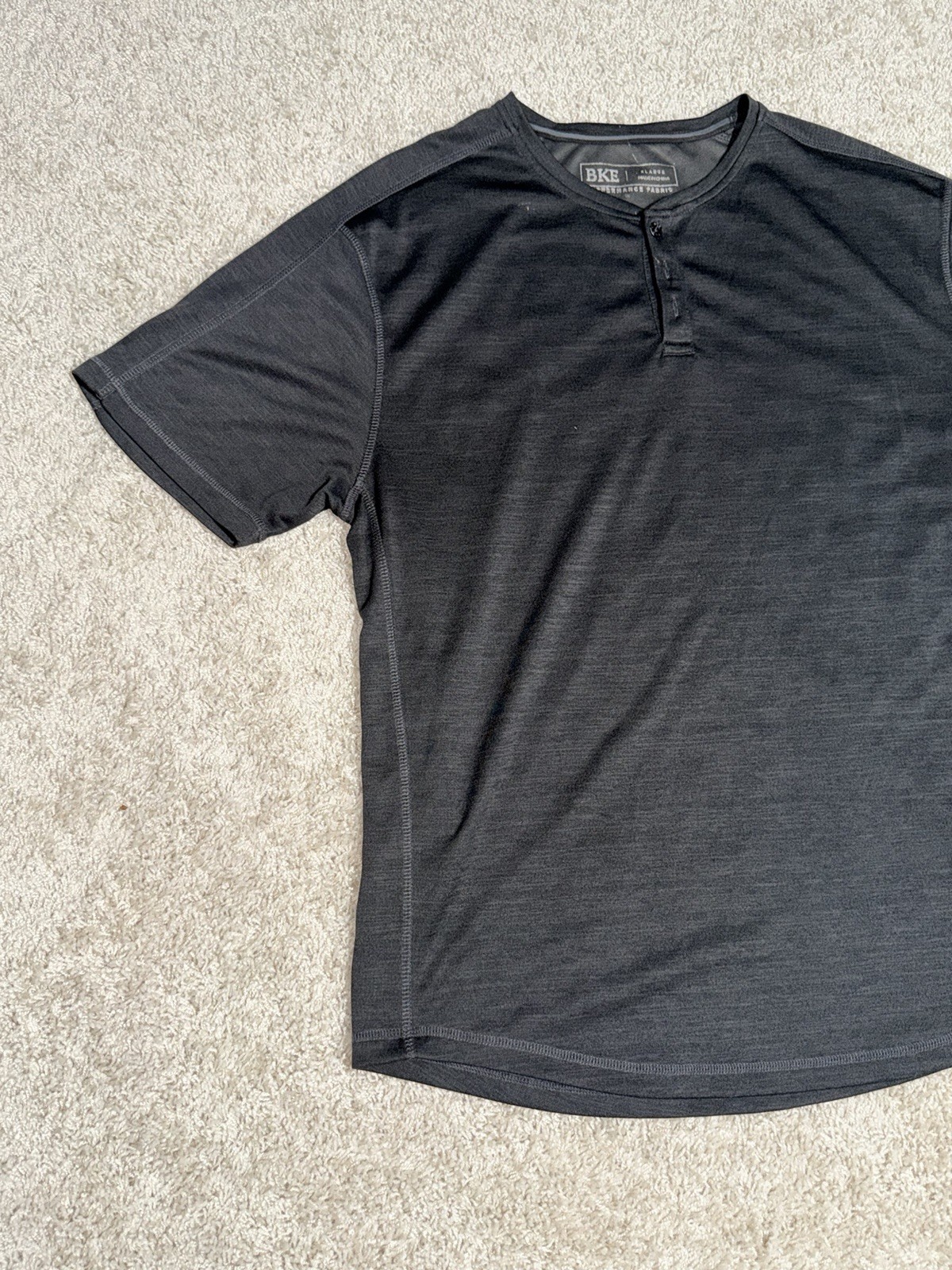 BKE Performance Shirt Mens Size XL Grey Workout Gym Lightweight Comfort gallery