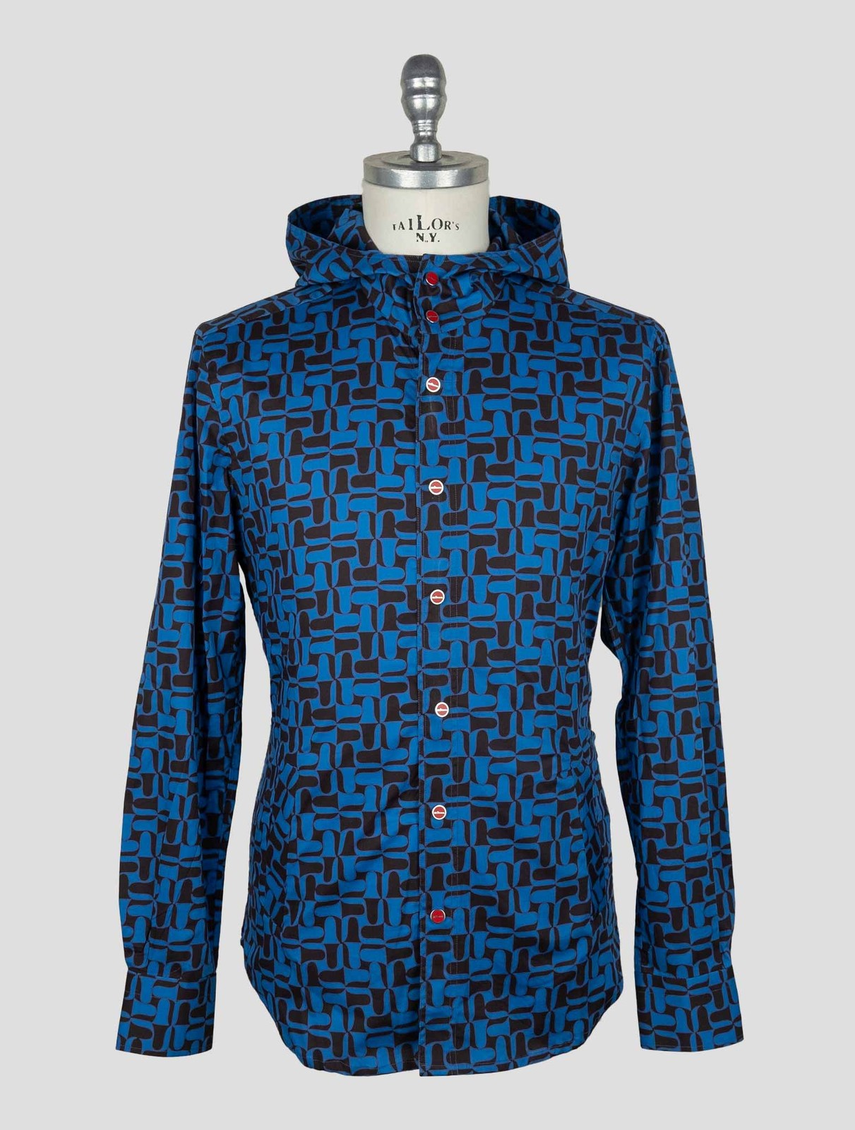 NEW KITON BLUE COTTON EA SHIRT MARIANO EU 56 - US 46 - 2XL KME42 gallery