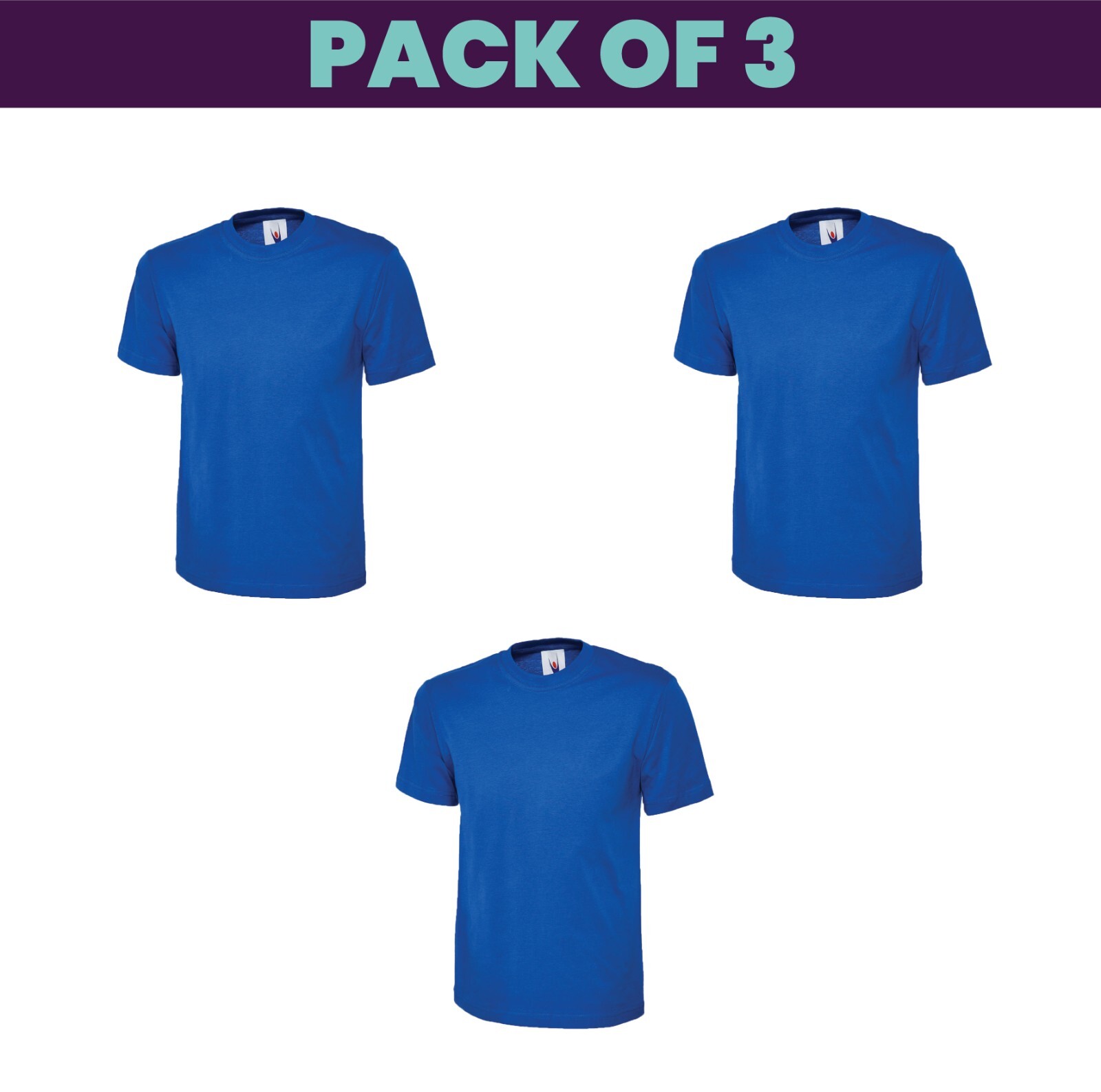 Pack 5 & 3 Uneek Classic T-Shirt Plain Casual Wear stag do hen Unisex UC301 gallery