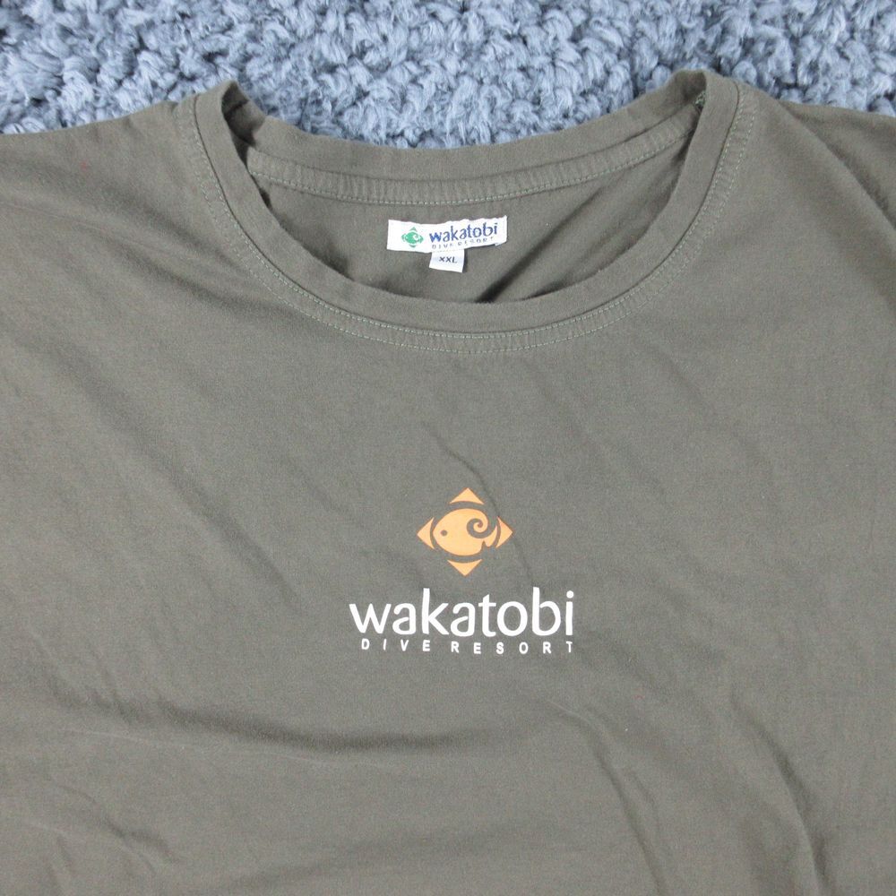 Wakatobi Dive Resort Shirt Mens 2XL Green Short Sleeve Graphic Tee gallery