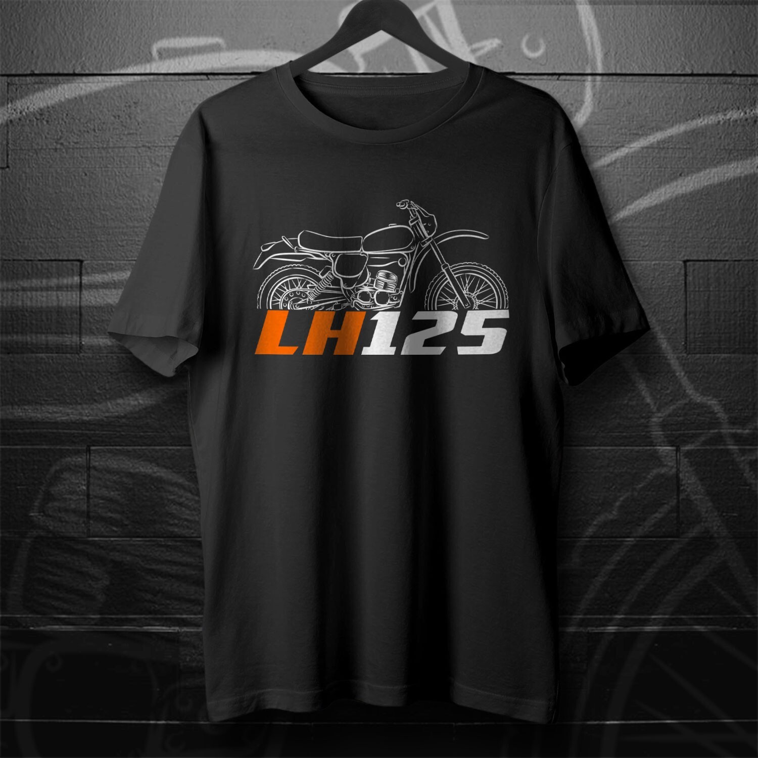 Illustration for a Laverda LH 125 1976-1979 T-Shirt, Motorcycle Tee