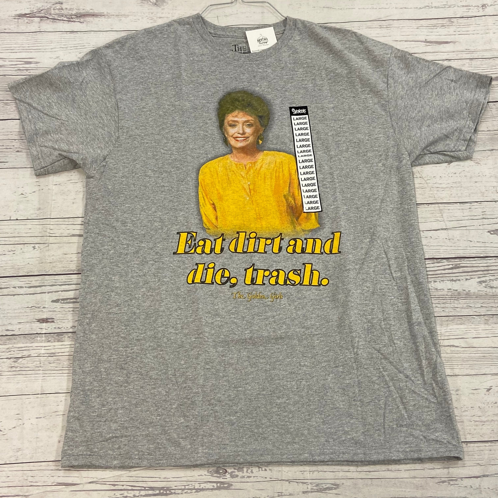 The Golden Girls Gray Graphic Short Sleeve T-Shirt Adult Size L NEW Spencer’s
