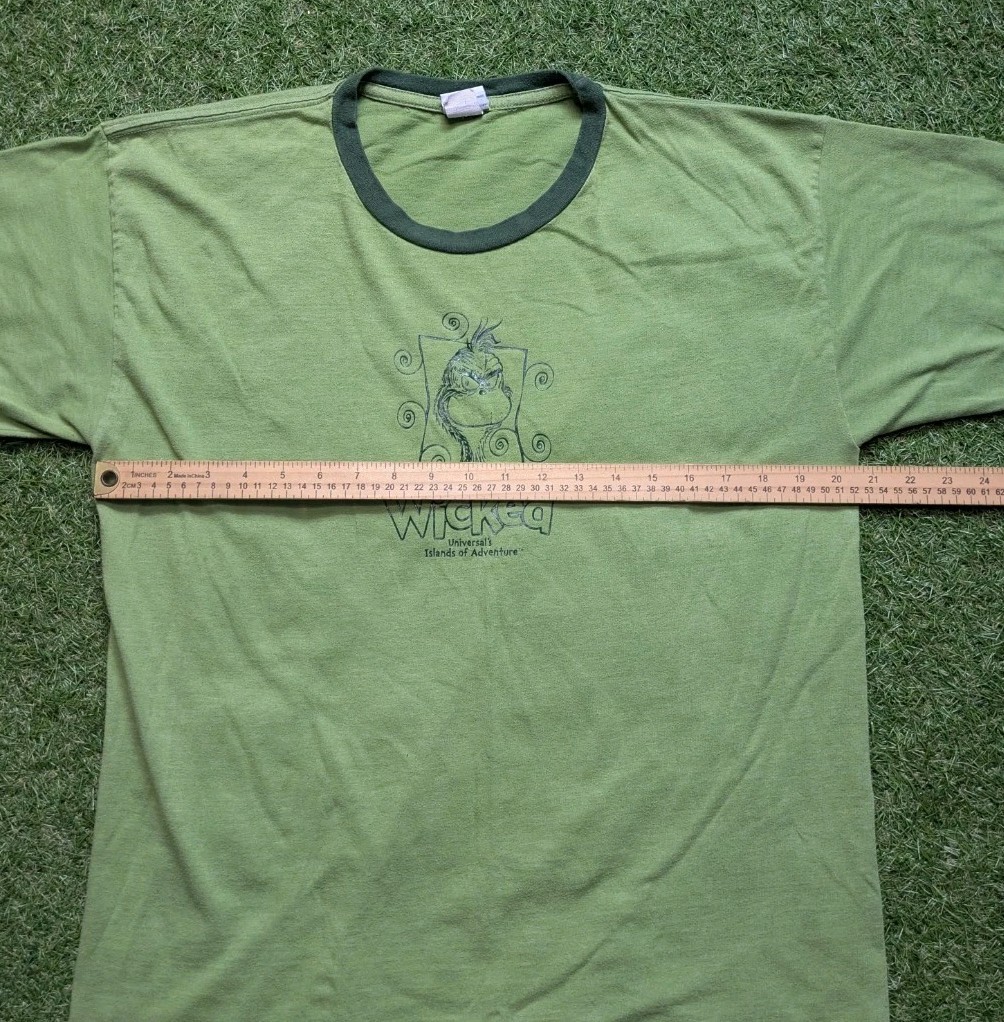 Universal Studios The Grinch Shirt Size Large Green Wicked Island Of Adventure gallery