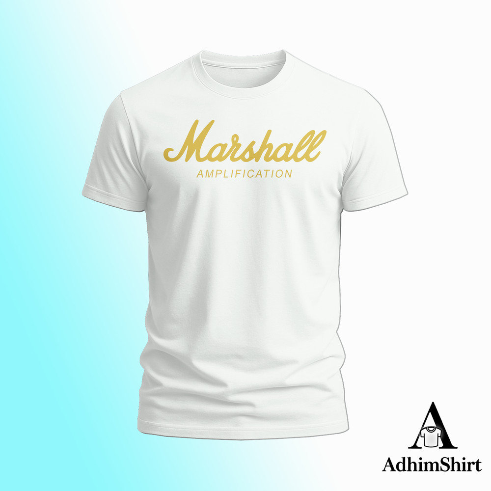Marshall Amplification Amplifier Logo FUNNY T-SHIRT S-5XL USA many colors