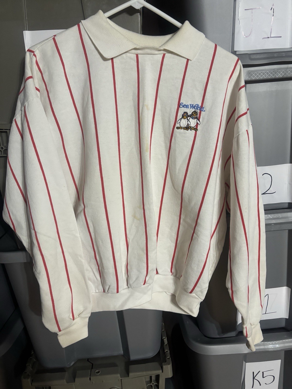 Vintage Sea World Shirt Medium White 80s O2