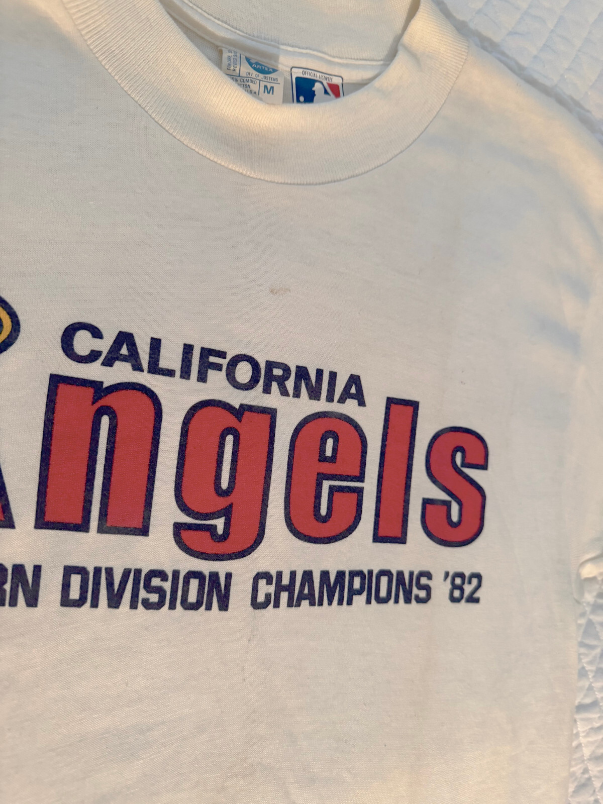 Vintage California Angels 1982 Western Division Champions T-Shirt Size Medium gallery