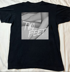TWO FEET Black Cotton Shirt Full size S-5XL Unisex HL874