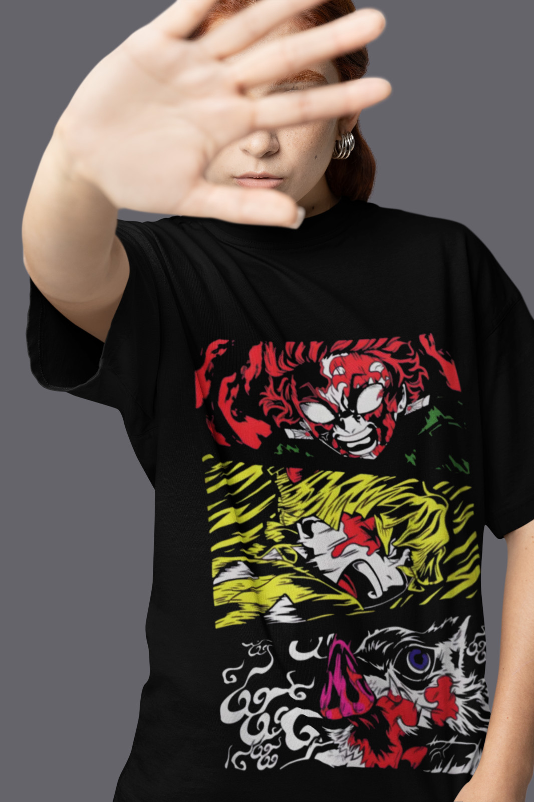 Demon Slayer Shirt Nezuko Tshirt Tanjiro T-Shirt Muzan Doma Tee Inosuke Zenitsu gallery