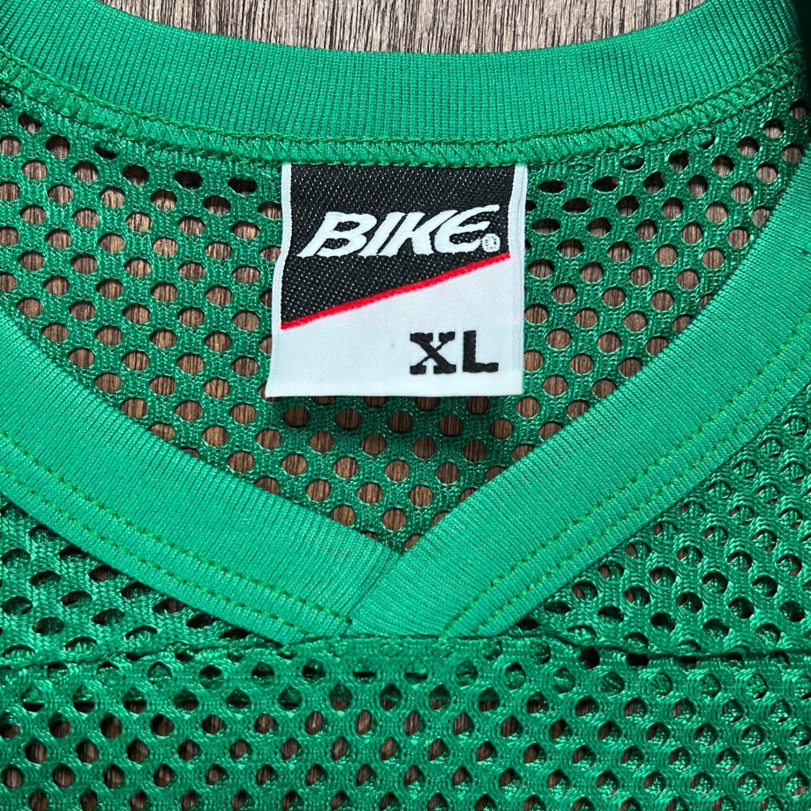 Vintage Bike Green Mesh Practice Football Jersey Yellow Eagles 50 Graphic XL gallery
