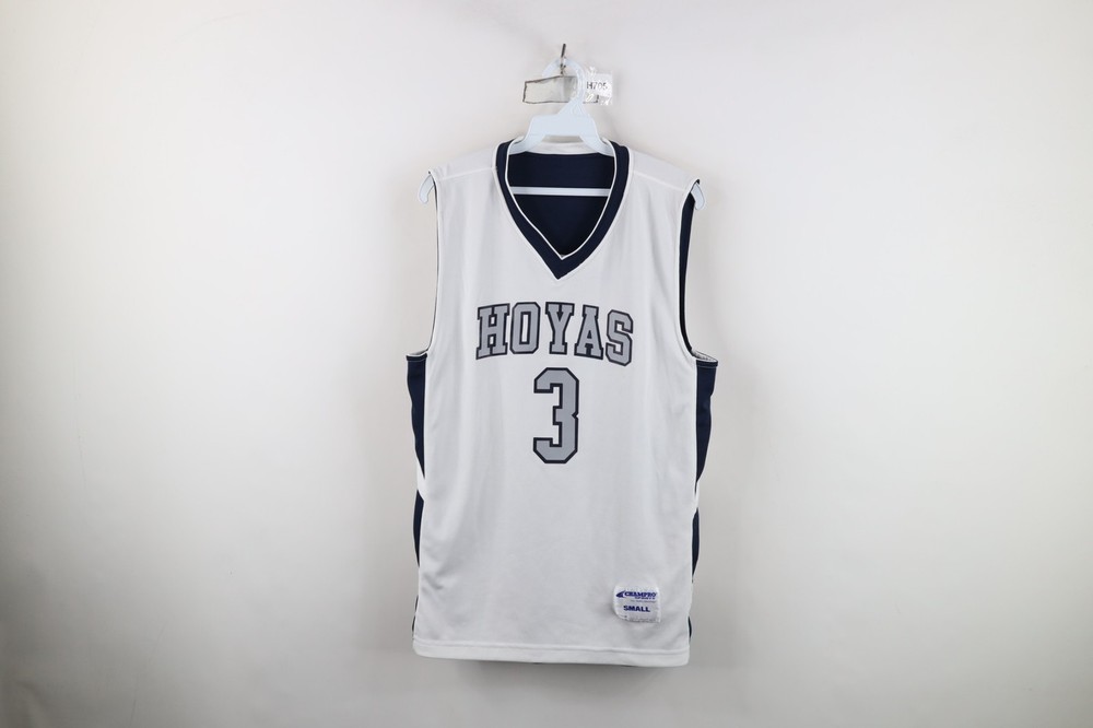 Vintage 90s Mens Small Reversible Georgetown University Basketball Jersey #3