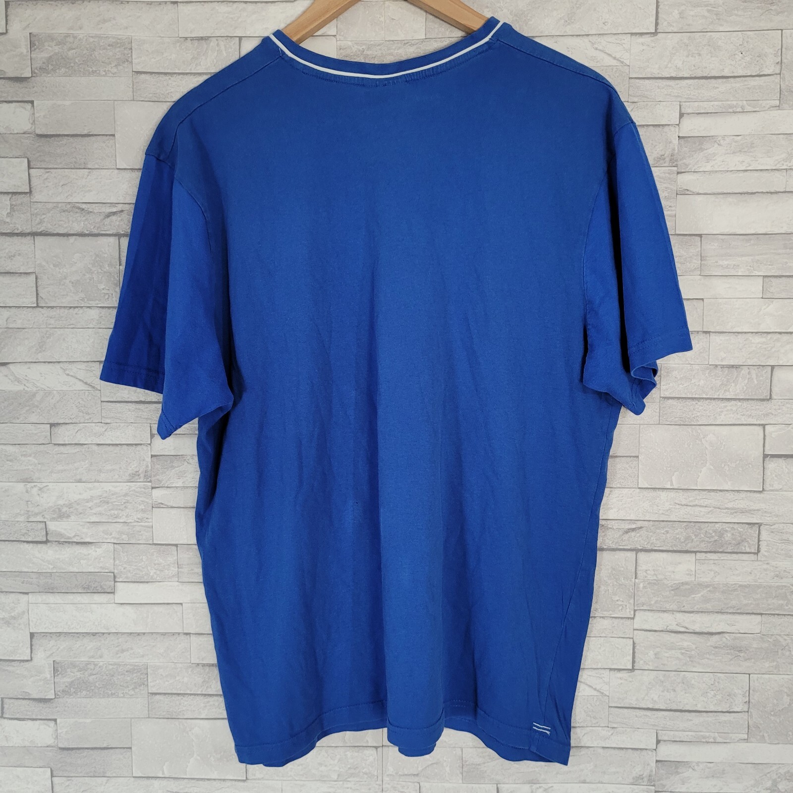 Mens SLAZENGER T Shirt Blue Large Top Gym Running V Neck Casual gallery