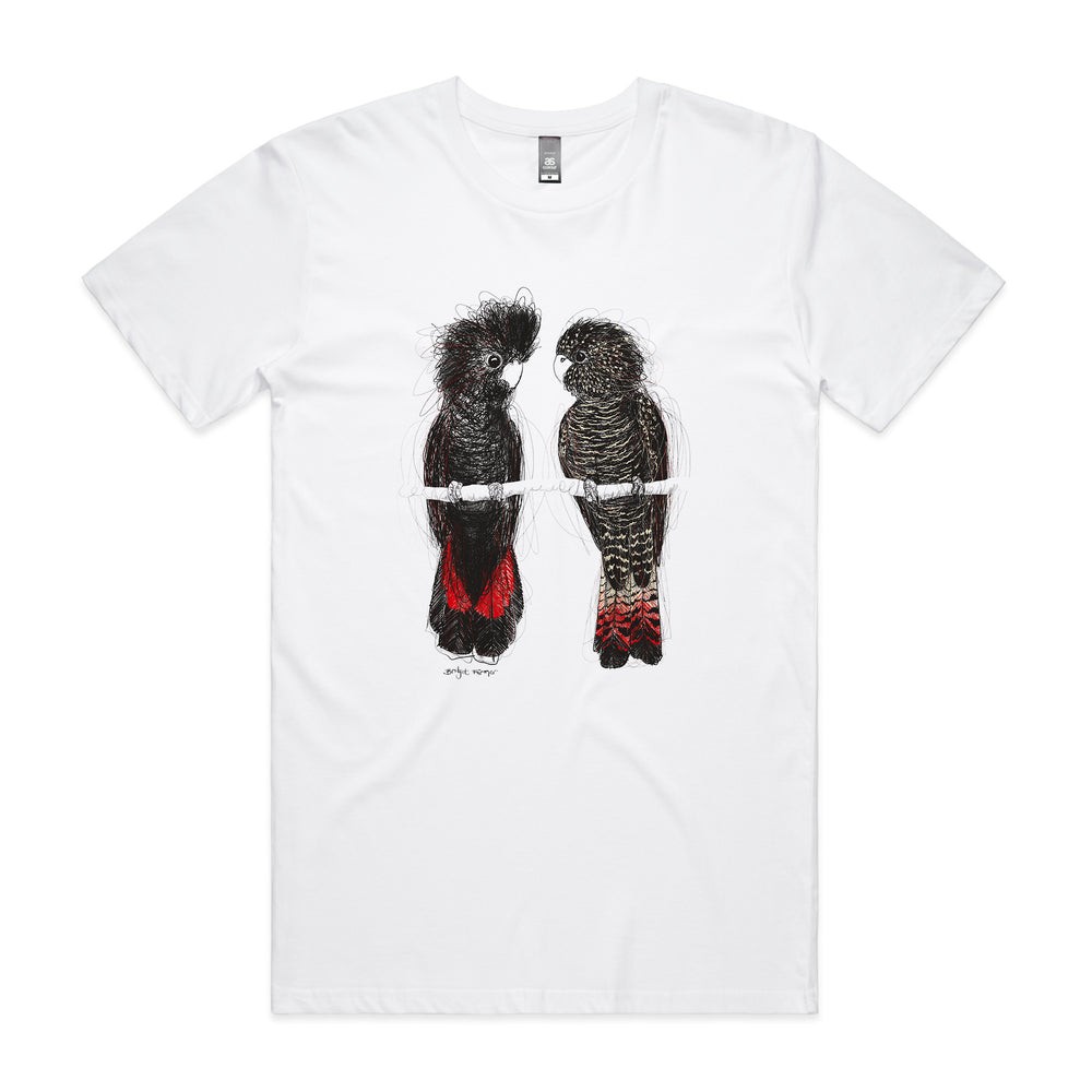 Red Tailed Black Cockatoos Tee Australian Bird Wildlife T-Shirt