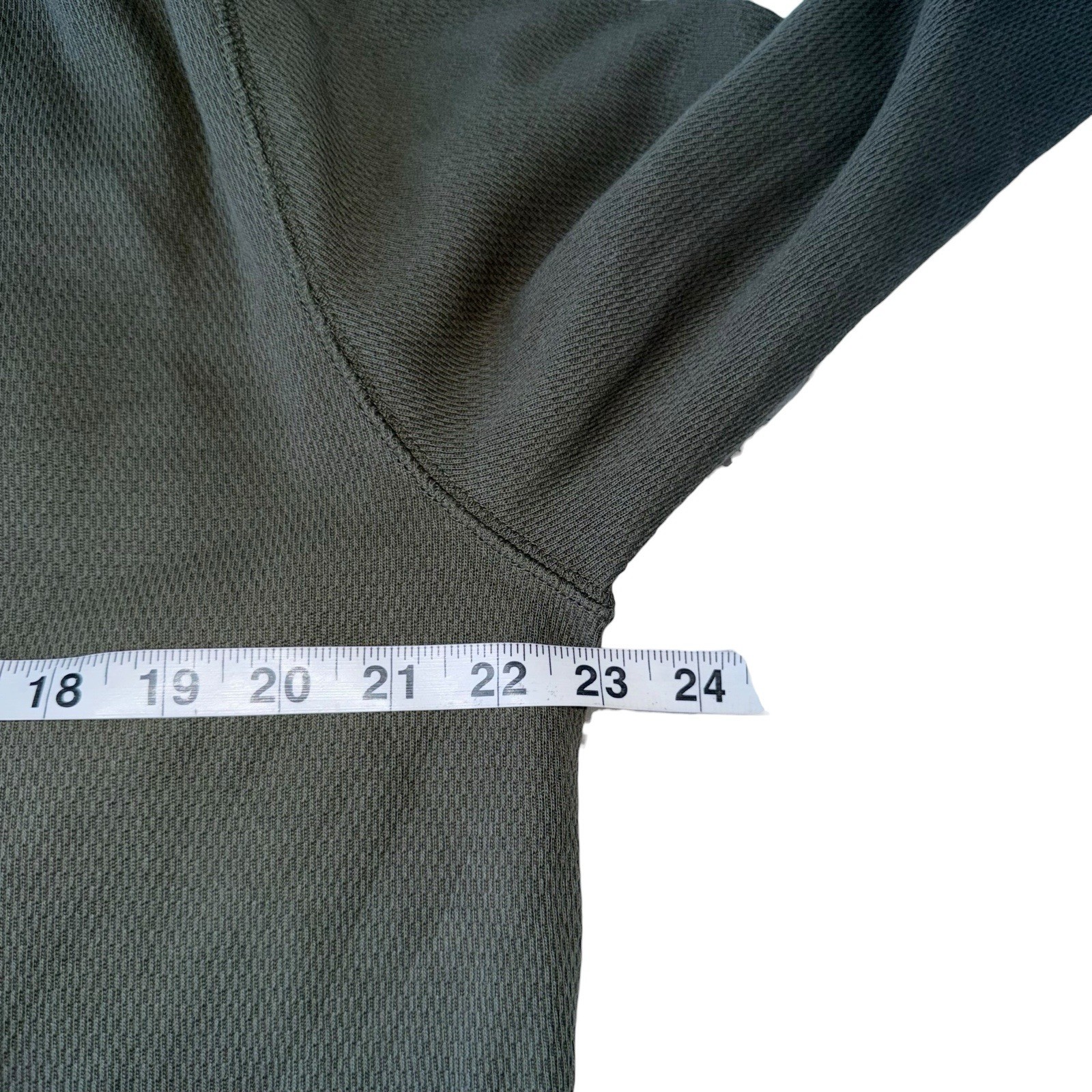 Filson Men’s Size LARGE Waffle Knit Henley Mossy Rock Green gallery