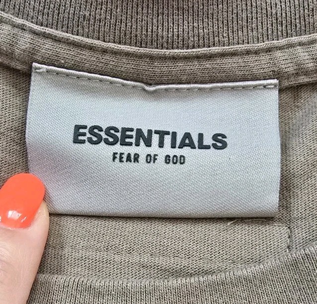 Fear Of God Essentials Men's Crew Neck Cotton Taupe Beige T Shirt! L Excellent gallery
