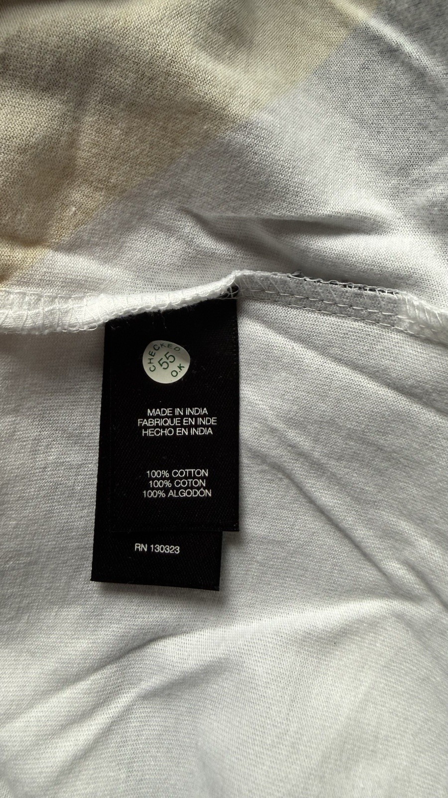 Sean John Shirt Mens XL White Yellow Dark Blue Color Block T-shirt Y2K VTG gallery