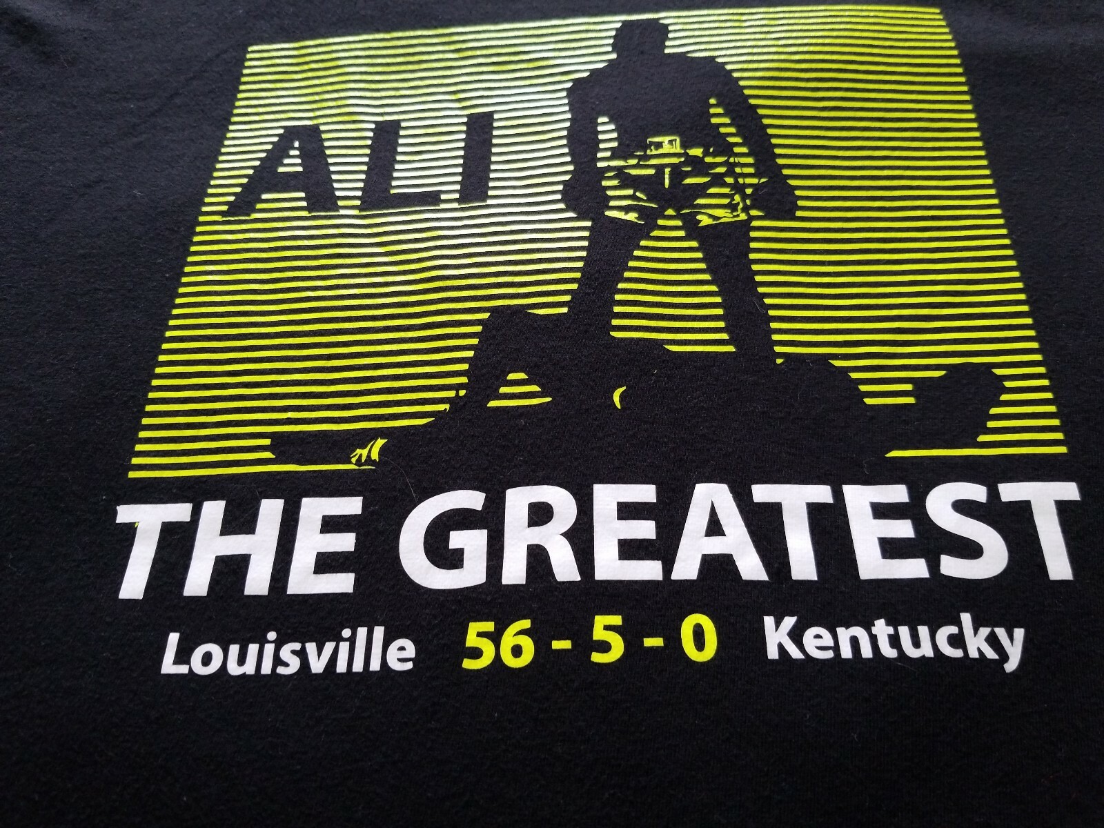 Muhammad Ali 56-5-0 The Greatest Awesome Shadow Graphic Matrix Tshirt Sz Large gallery