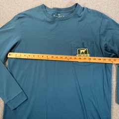 Southern Point Co Long Sleeve Pocket Tee Shirt Men’s X-Large Blue Crew Neck