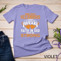 Multiple Sclerosis Awareness Orange Ribbon Women Kid Unisex T-shirt