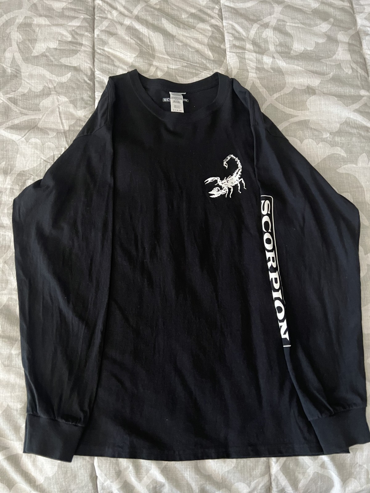 Drake Merch Scorpion Shirt Mens Large Black Long Sleeve Rap OVO Iceman Concert