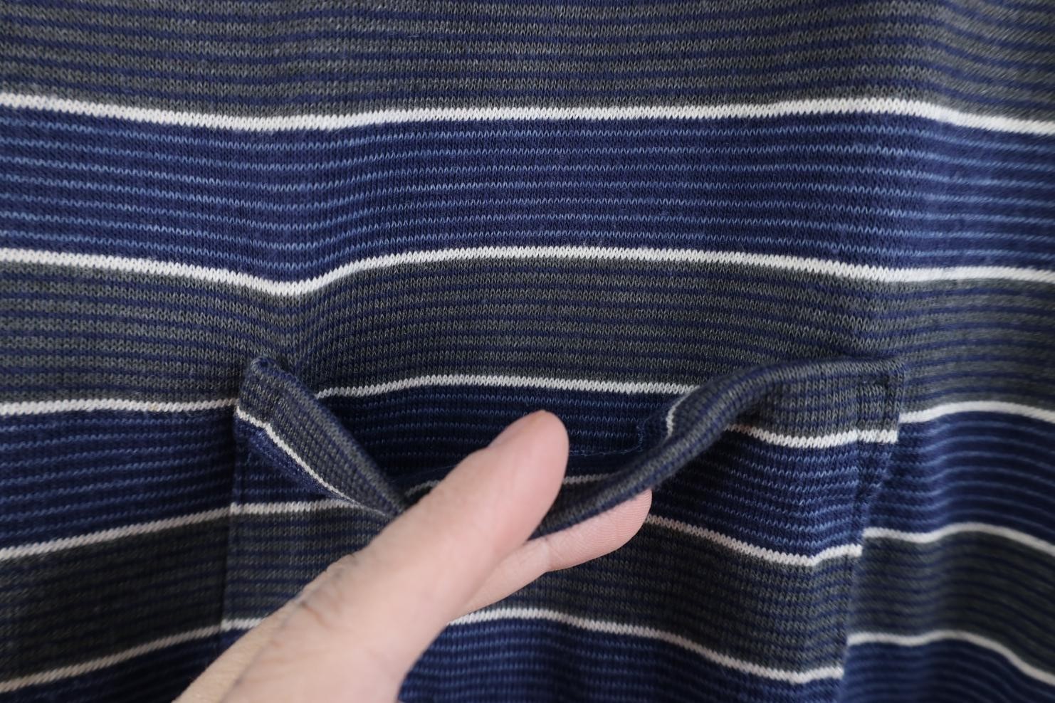 Vtg 90s Streetwear Mens Large Faded Striped Color Block Knit Henley T-Shirt USA gallery