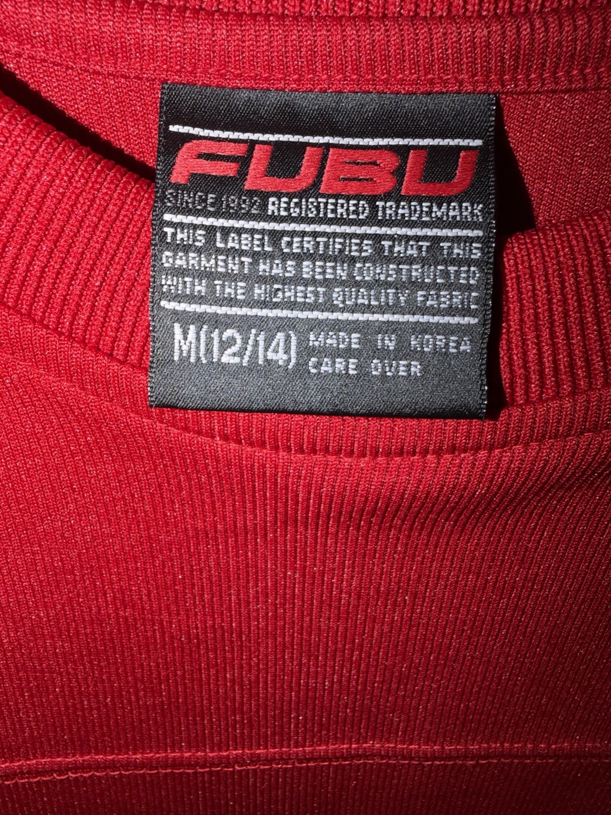 RARE Y2K FUBU OFFICIAL 05 LONG SLEEVE JERSEY Embroidery Hip Hop gallery