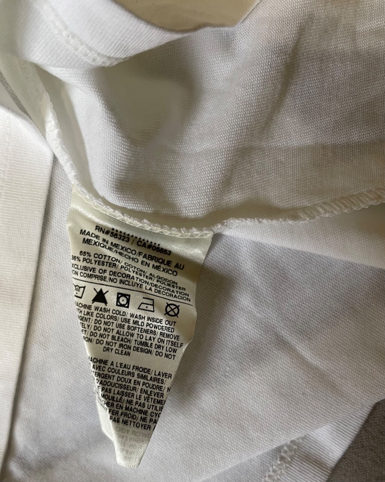 Nike Dri-FIT Cotton Poly Tee BQ5231 100 WHITE MENS XL gallery