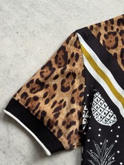 🤑Dolce & Gabbana Leopard And Pineapple Print T-Shirt Men Size 44