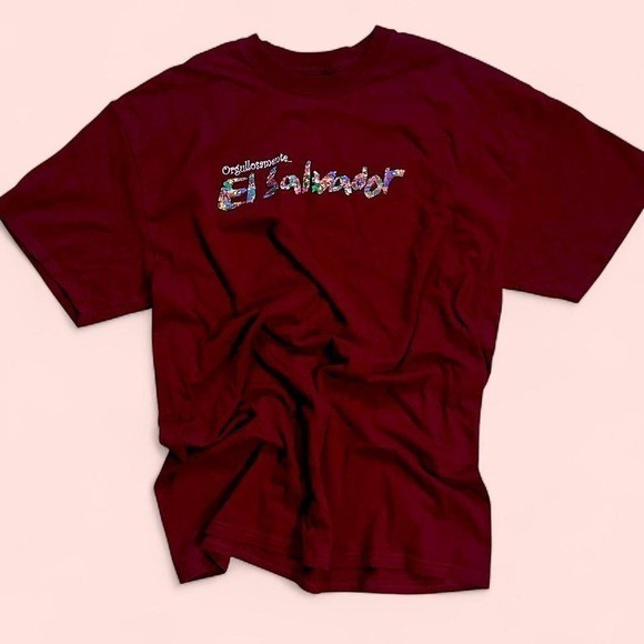 Burgundy El Salvador t-shirt Color multicolor SIZE Large gallery