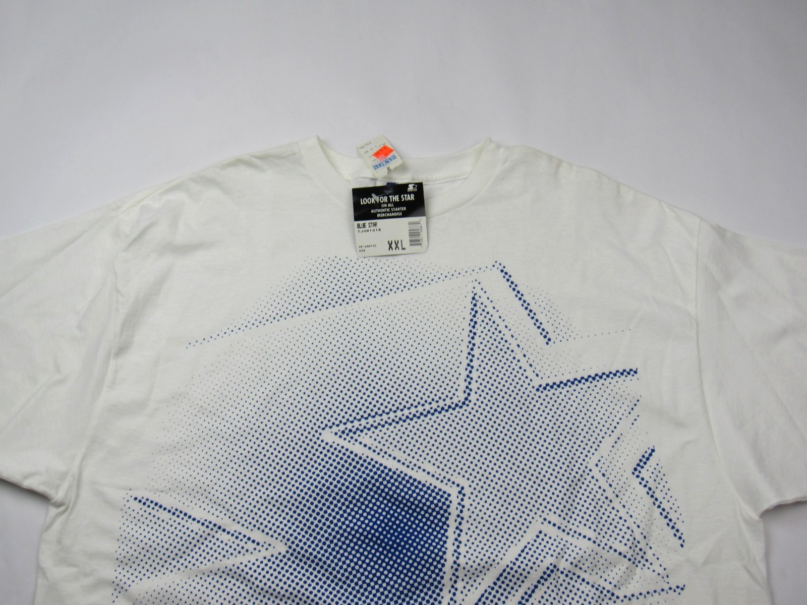 Vtg NOS NWT 90s Starter USA Made T Shirt Single Stitch XXL All Over Print Logo gallery