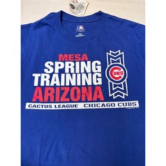 NWT MLB Chicago Cubs Mesa Spring Training Arizona T-Shirt Blue Mens Large Cactus