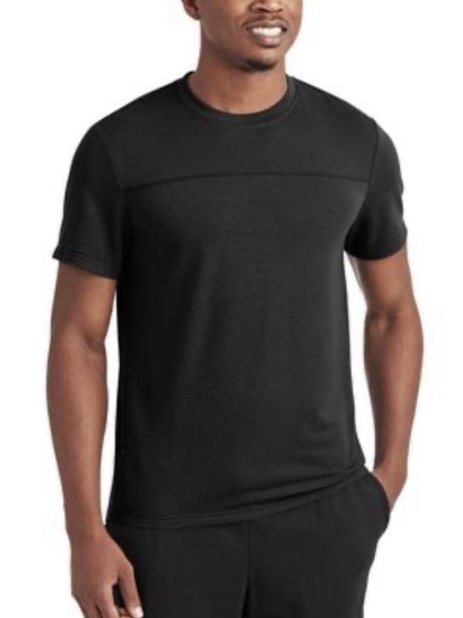 Member’s Mark Shirt Men’s Medium Zip Media Pocket Short Sleeve Luxe Tee