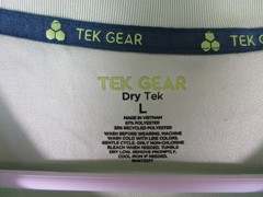 Tek Gear Mens Pullover Crew Neck T-Shirt Lightweight Short Sleeve L Gradient
