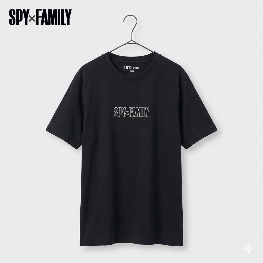 UNIQLO SPYxFAMILY T Shirt XL Charcoal Black Double Sided Graphic Vintage gallery