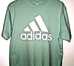 ADIDAS “GOLF” MEN’S (L) TEAL SHORT SLEEVE COTTON CREW NECK LOGO T. SHIRT~NICE!