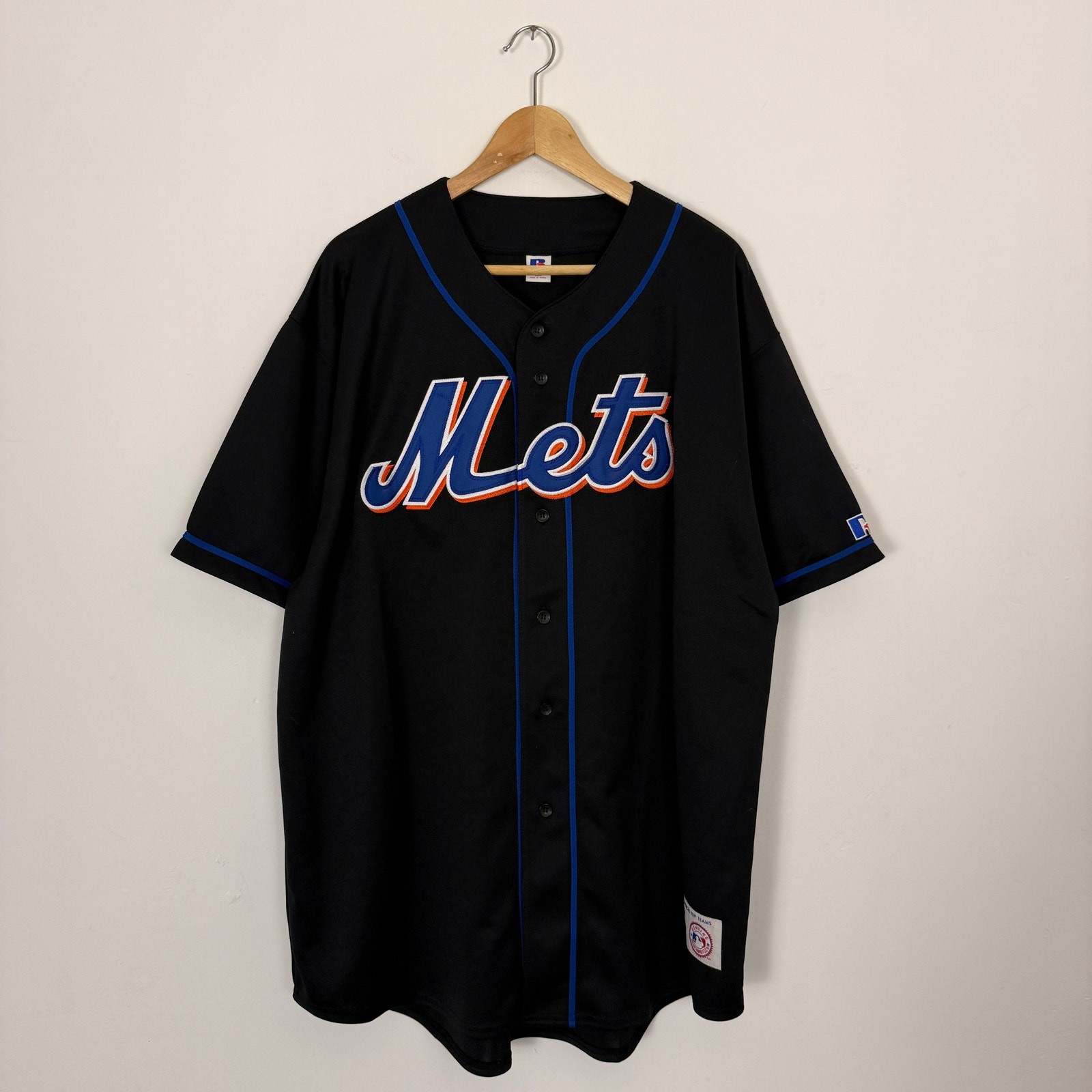Vintage 90s New York Mets NYC MLB Baseball Sports Jersey Black XXL Strteetwear gallery