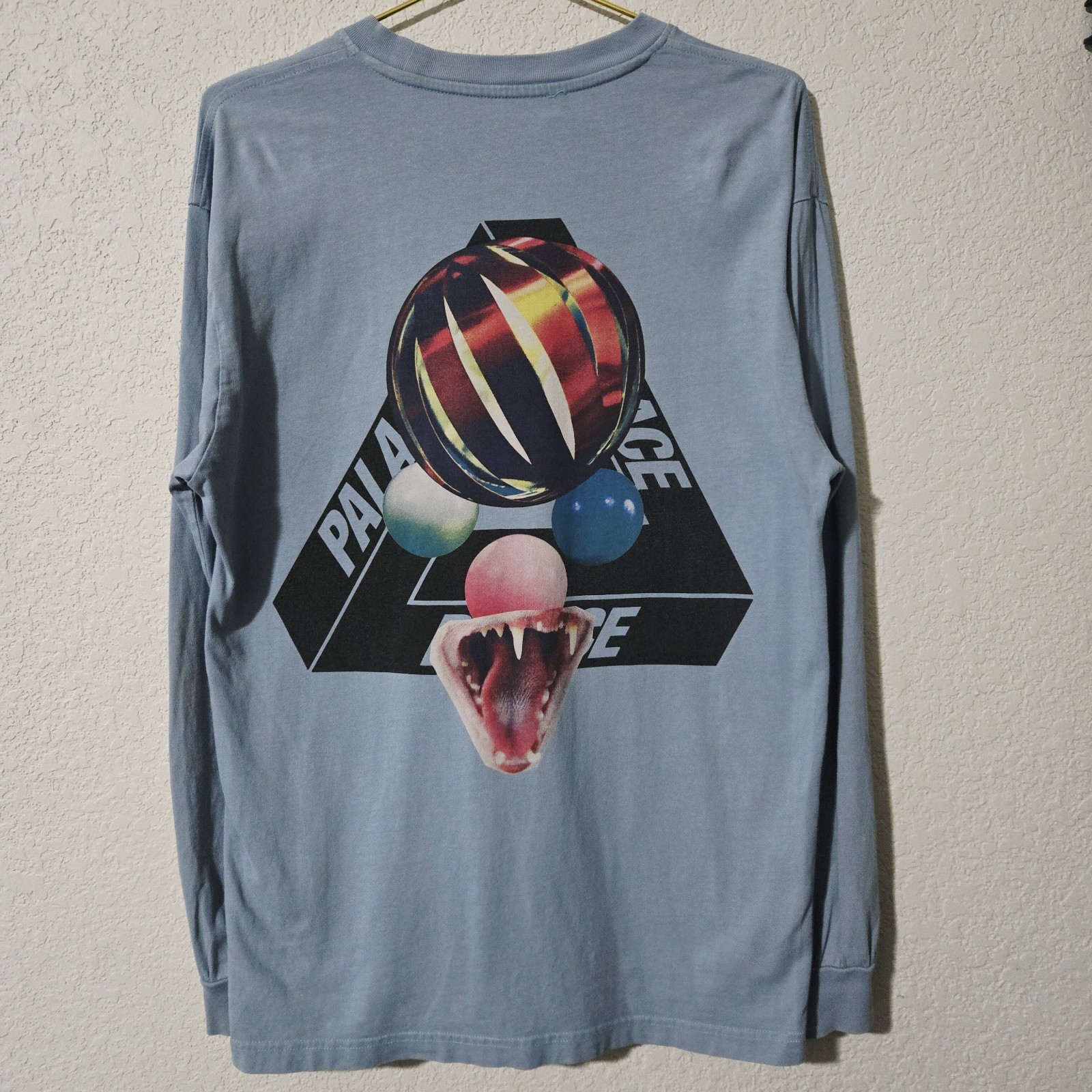 Palace "Sans Ferg" Long Sleeve Tee– Blue Size M gallery