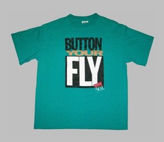 Old Vtg Dated 1990 Levis 501 Button Your Fly T Tee Shirt Single Stitch Sleeves