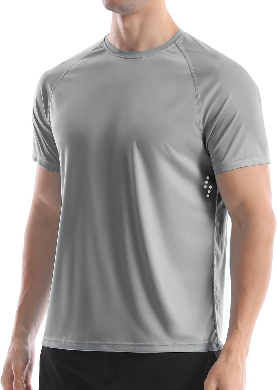 Men's UPF 50+ Quick Dry Rash Guard Short Sleeve Swim Shirt for Surfing Fishing gallery