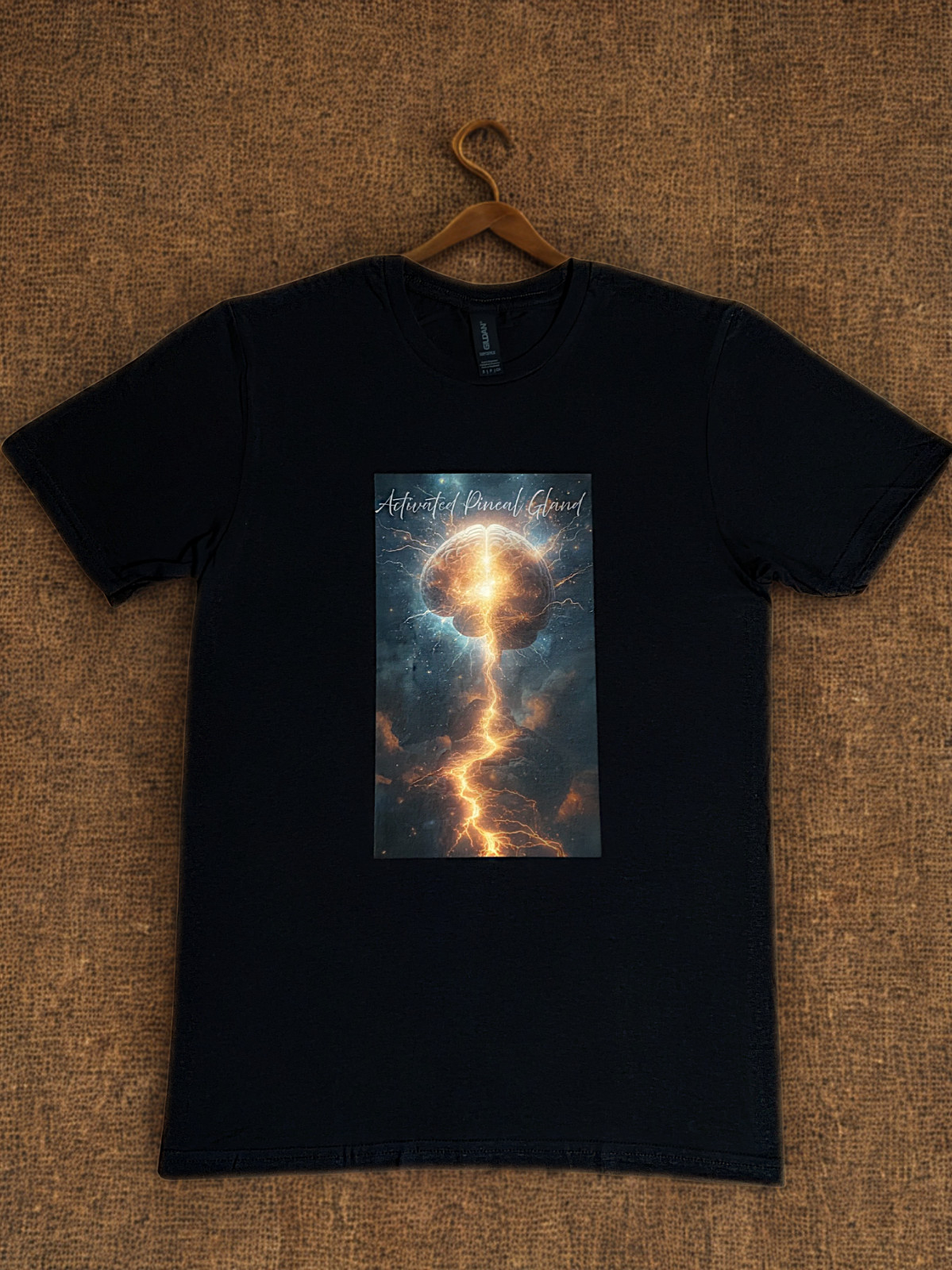 DTF Custom Made - ACTIVATED PINEAL GLAND Short Sleeve T-Shirt - Black SML gallery