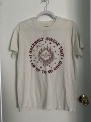 Harry Potter Theme T-Shirt Medium. “I Solemnly Swear That I’m Up To No Good”