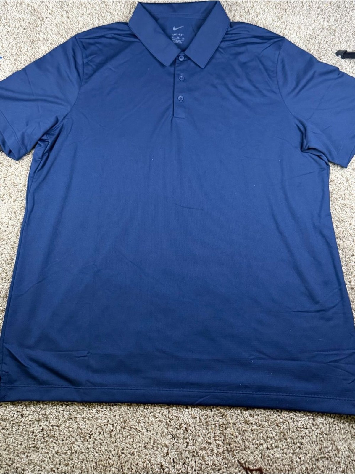 Nike Dri-FIT Polo Shirt in navy blue, men’s size XL. gallery