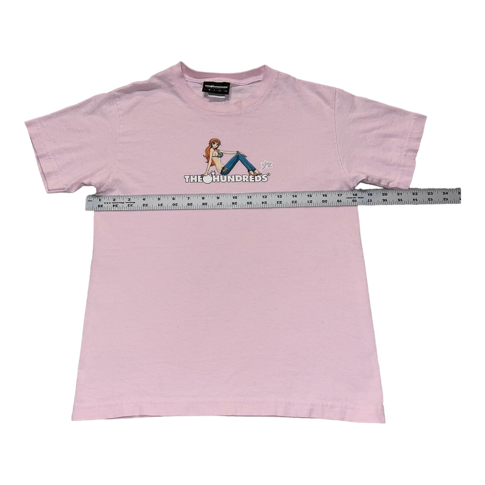 The Hundreds One Piece Anime Rare Nami T-Shirt Mens Size small streetwear collab gallery