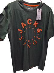 Jack & Jones Men’s JJ Warrior Crew Neck T-Shirt, Mountain View, L, MSRP $19.50
