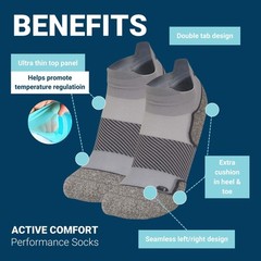 AC4 Active Comfort Socks with Blister Protection Double-tab and reinforced se…