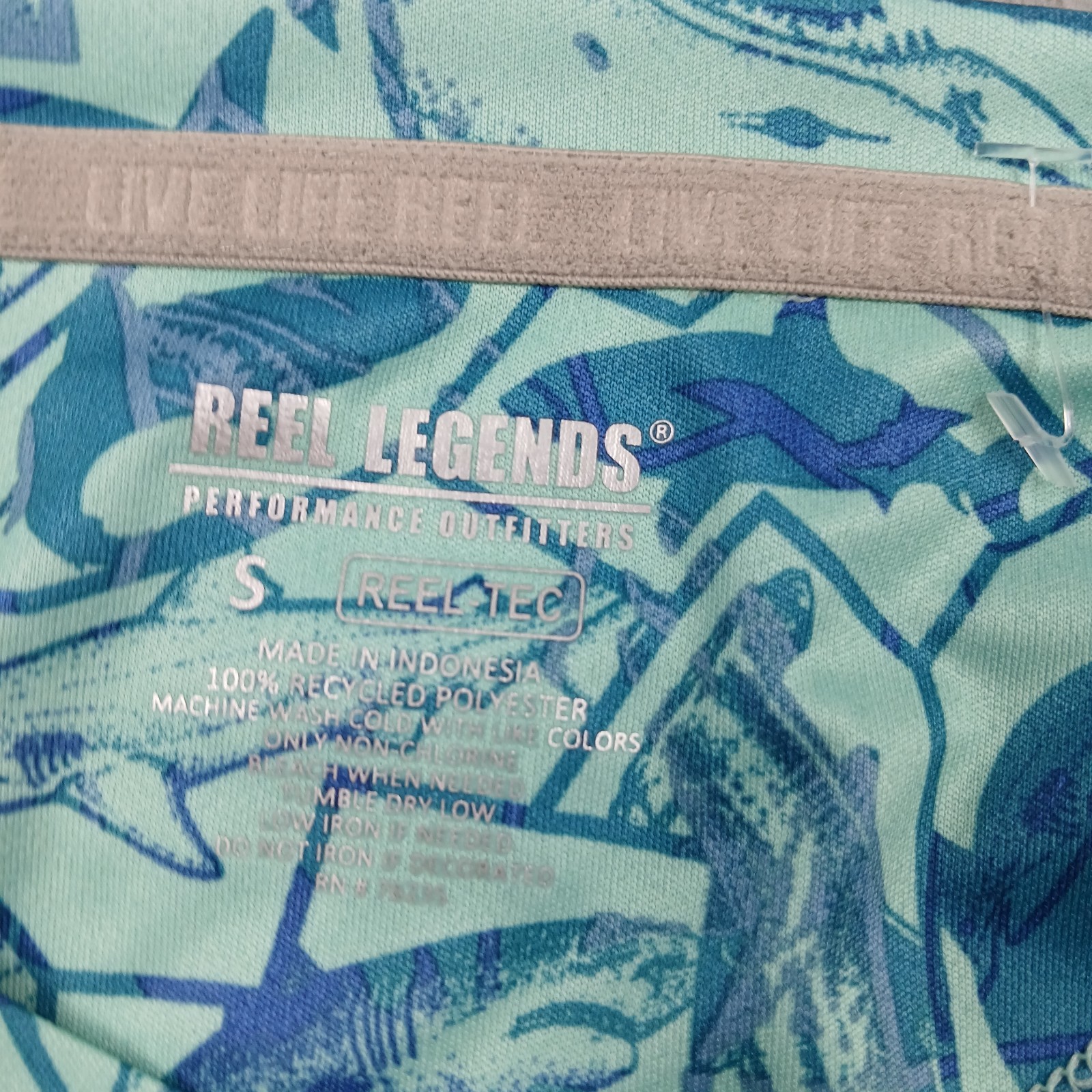 Reel Legends Shirt Mens Small Blue Long Sleeve Pullover Outdoor Fishing gallery
