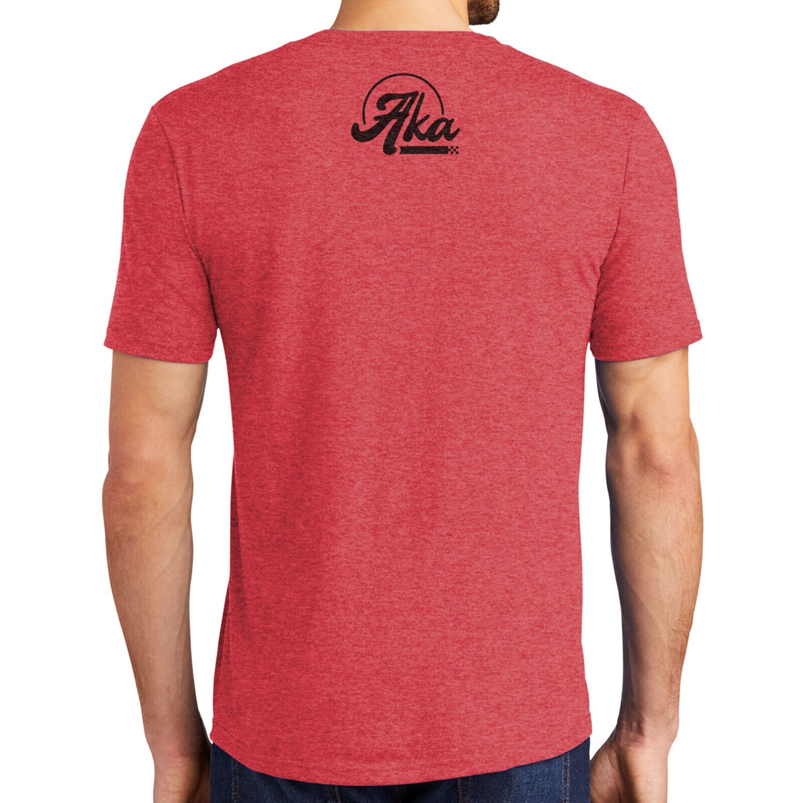 AKA Retro Tri-Blend Red T-Shirt, Large gallery