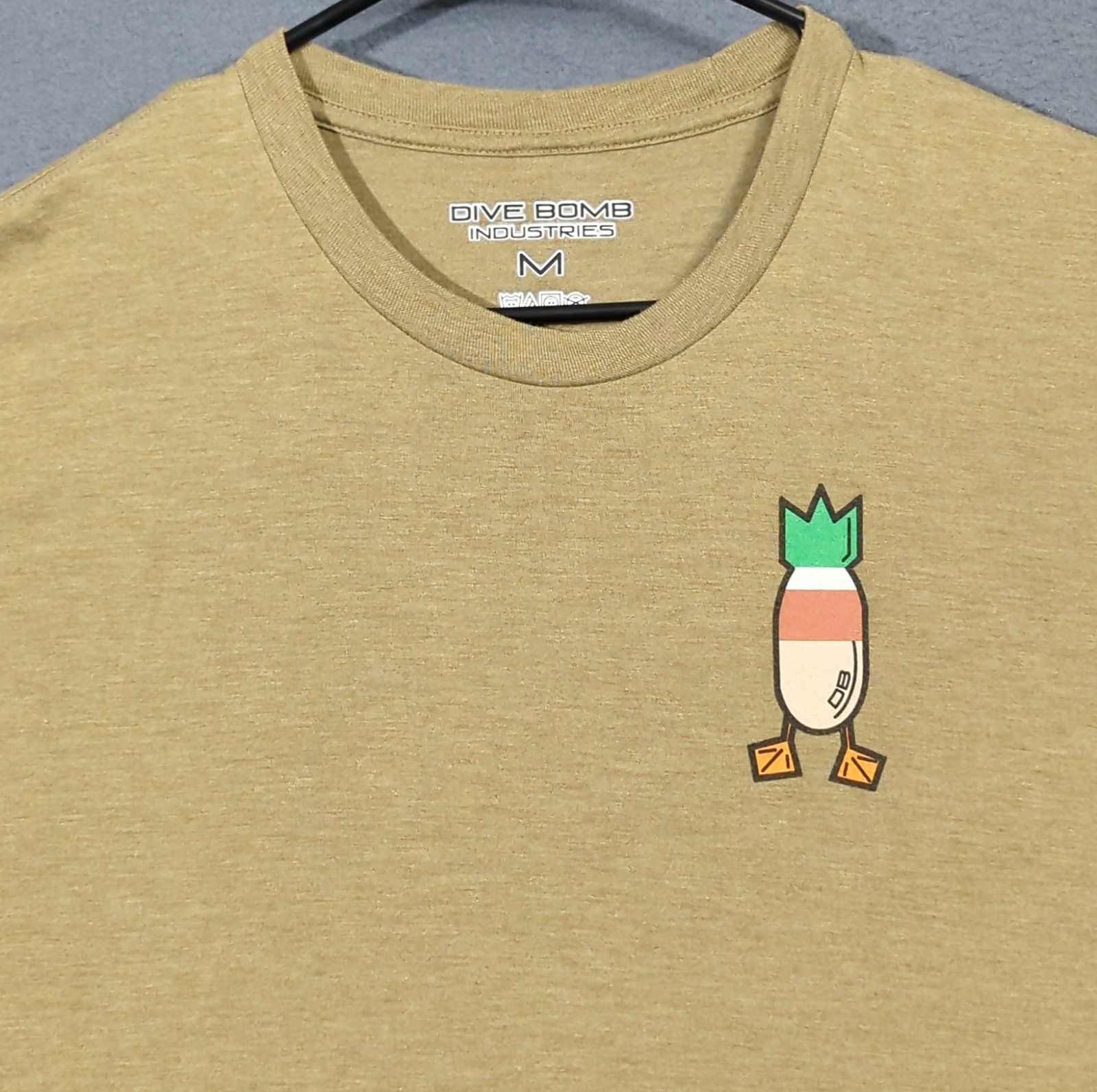 Dive Bomb Industries T-Shirt Men's M Greenish Brown Mallards Print gallery