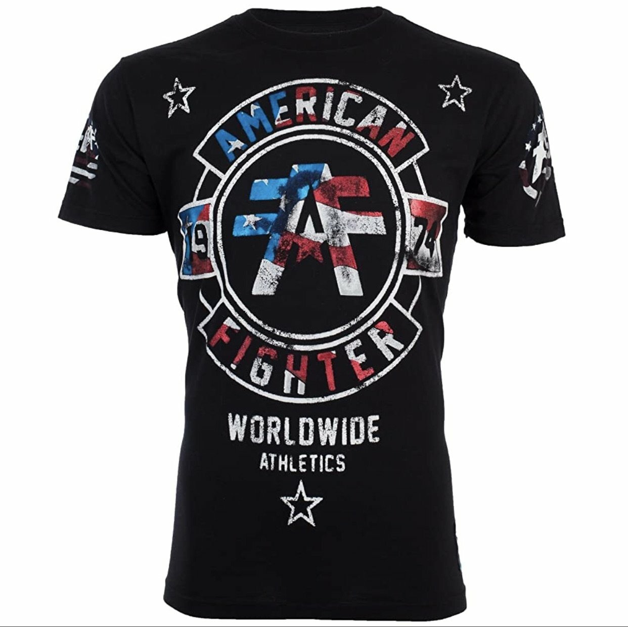 AMERICAN FIGHTER Men's T-Shirt SILVER LAKE PATRIOT Athletic Biker MMA S-4XL gallery